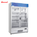 Vertical Beverage Cooler Drink Bottles Chiller Freezer Multi Glass Doors Refrigerator